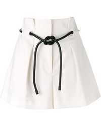 3.1 Phillip Lim - Paperbag-waist Mini Shorts - Lyst