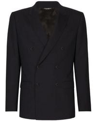 Dolce & Gabbana - Double-Breasted Stretch Wool Martini-Fit Suit - Lyst