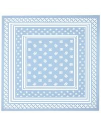 Dolce & Gabbana - Logo Print Twill Silk Scarf - Lyst