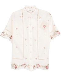 Zimmermann - Patience Linen Shirt - Lyst