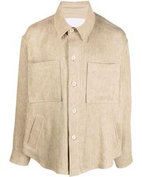 Costumein - Long-sleeved Linen Shirt Jacket - Lyst