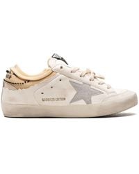 Golden Goose - Super-Star Penstar Classic White/Beige Sneakers - Lyst
