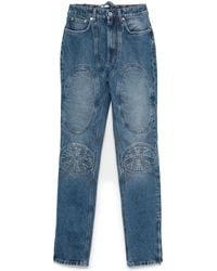 Jean Paul Gaultier - Lace-Up Detail Jeans - Lyst