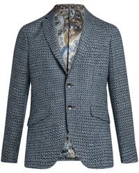 Etro - Single-Breasted Wool Blazer - Lyst