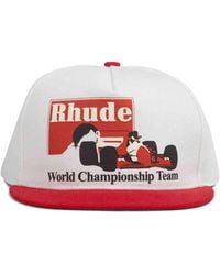 Rhude - Logo-Detail Baseball Cap - Lyst