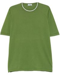 Cesare Attolini - Contrast-Trim T-Shirt - Lyst