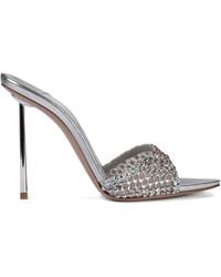 Le Silla - Sandales Ornées De Cristaux Gilda 120 Mm À Talon Aiguille - Lyst