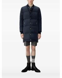 Thom Browne - Down Filled Coat With Armbands - Lyst