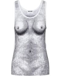 Moschino - Sleeveless Tops - Lyst