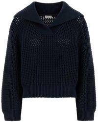 Brunello Cucinelli - Open-Stitch Sweater - Lyst