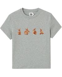 B+ AB - Rabbit-Graphic T-Shirt - Lyst