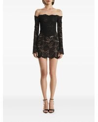 2310 STUDIO - Off-Shoulder Lace Mini Dress - Lyst