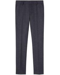 Versace - Pressed-crease Cotton Tailored Trousers - Lyst