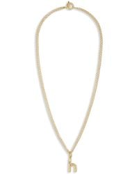 Roxanne Assoulin - The Puffy Initial Necklace - Lyst