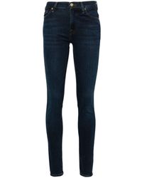 7 For All Mankind - HW Skinny-Jeans mit hohem Bund - Lyst