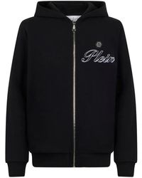 Philipp Plein - Logo-Embroidered Zip Hoodie - Lyst