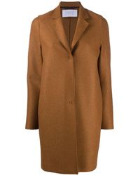 Harris Wharf London Abrigo con botones - Marrón