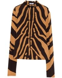Ferragamo - Zebra Print Top - Lyst