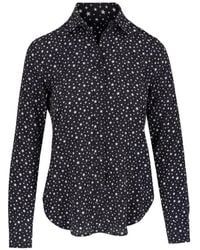Nili Lotan - Gaia Star-Print Long-Sleeve Shirt - Lyst