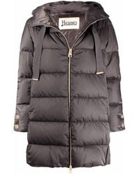 Herno - Gewatteerde Jas Met Capuchon - Lyst