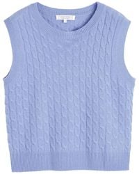 Chinti & Parker - Cable-Knit Cashmere Tank Top - Lyst