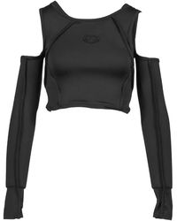 VIVAMUS - Layered Cold-Shoulder Top - Lyst
