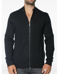 ARMANI EXCHANGE - Zip-Up Cardigan - Lyst