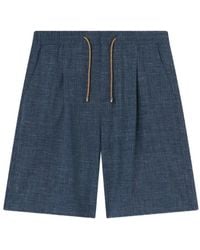 RETORI - Drawstring Pleated Shorts - Lyst