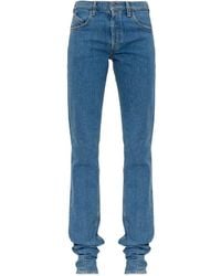 The Attico - Logo-Patch Jeans - Lyst