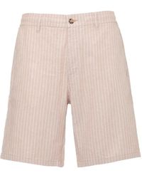 MC2 Saint Barth - Short À Fines Rayures - Lyst