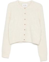 Soft Goat - Brushed-Finish Button-Up Cardigan - Lyst