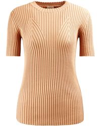 Tod's - Ribbed Knit Cotton Top - Lyst