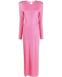 ROTATE BIRGER CHRISTENSEN - Vestido ajustado con apliques de strass - Lyst