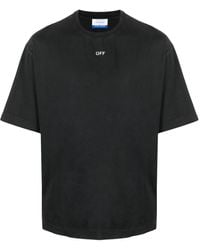 Off-White c/o Virgil Abloh - T-Shirt aus Baumwoll-Jersey mit Print - Lyst