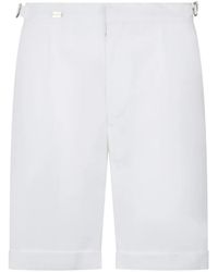 Moorer - Pantalones Cortos Con Pinzas - Lyst