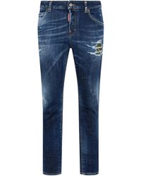 DSquared² - Dark Busted Rebel Teddy Jeans - Lyst