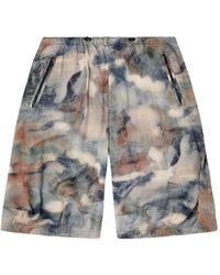 DIESEL - P-Stitch-Short-Tkbz Bermuda Shorts - Lyst