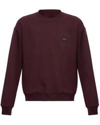 Lacoste - Embroidered Fleece Crew-Neck Sweatshirt - Lyst