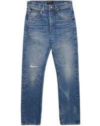 Enfants Riches Deprimes - Distressed Straight-Leg Jeans - Lyst