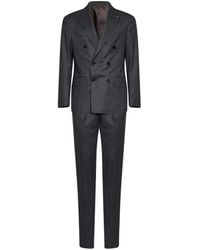 D4.0 - Double-Breasted Peak-Lapel Suit - Lyst