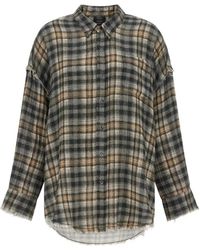 R13 - Plaid-Pattern Shirt - Lyst