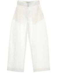 Studio Nicholson - Broek Met Ceintuur - Lyst