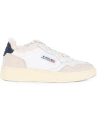 Autry - Medalist Shearling-Lined Sneakers - Lyst