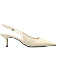 Black Suede Studio - Lainey Slingback Heeled Pumps - Lyst