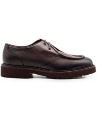 Doucal's - Textured Box-Stitched Oxford Shoes - Lyst