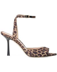 Stuart Weitzman - Lexington Leopard-Print Sandals - Lyst
