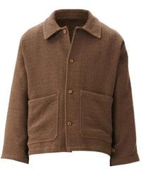 Estudio Niksen - Textured-Finish Shirt Jacket - Lyst