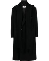 MM6 by Maison Martin Margiela - Double-breasted Wool-blend Coat - Lyst