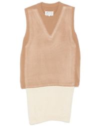 MM6 by Maison Margiela - Trompe L'Oeil Layered Sweater - Lyst