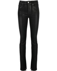 PAIGE - Constance Wet Look Skinny Jeans - Lyst